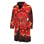Muladhara Chakra Mandala Print Men's Bathrobe
