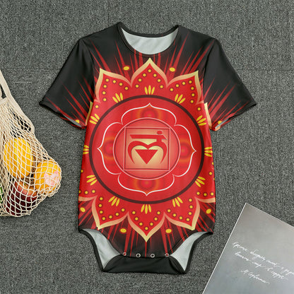 Muladhara Chakra Mandala Print Men's Bodysuit
