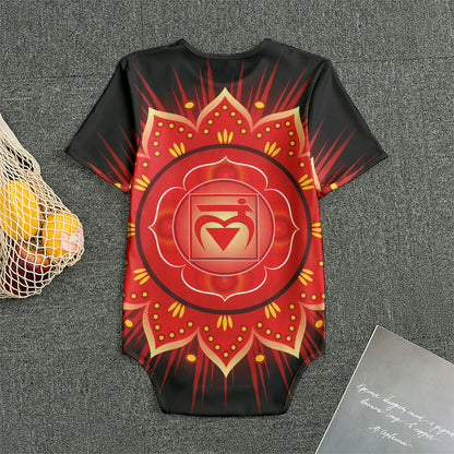 Muladhara Chakra Mandala Print Men's Bodysuit
