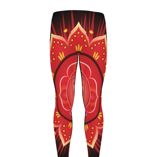 Muladhara Chakra Mandala Print Men's leggings