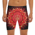 Muladhara Chakra Mandala Print Men's Long Boxer Briefs