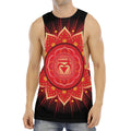 Muladhara Chakra Mandala Print Men's Muscle Tank Top