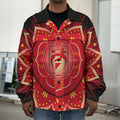 Muladhara Chakra Mandala Print Men's Shirt Jacket