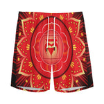 Muladhara Chakra Mandala Print Men's Sports Shorts