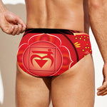 Muladhara Chakra Mandala Print Men's Swim Briefs