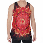 Muladhara Chakra Mandala Print Men's Velvet Tank Top
