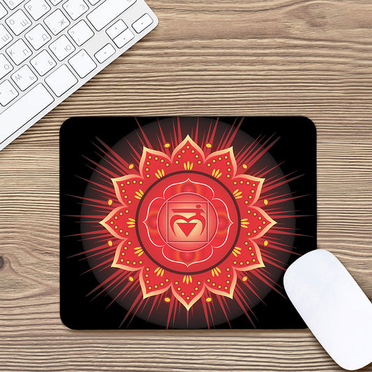 Muladhara Chakra Mandala Print Mouse Pad