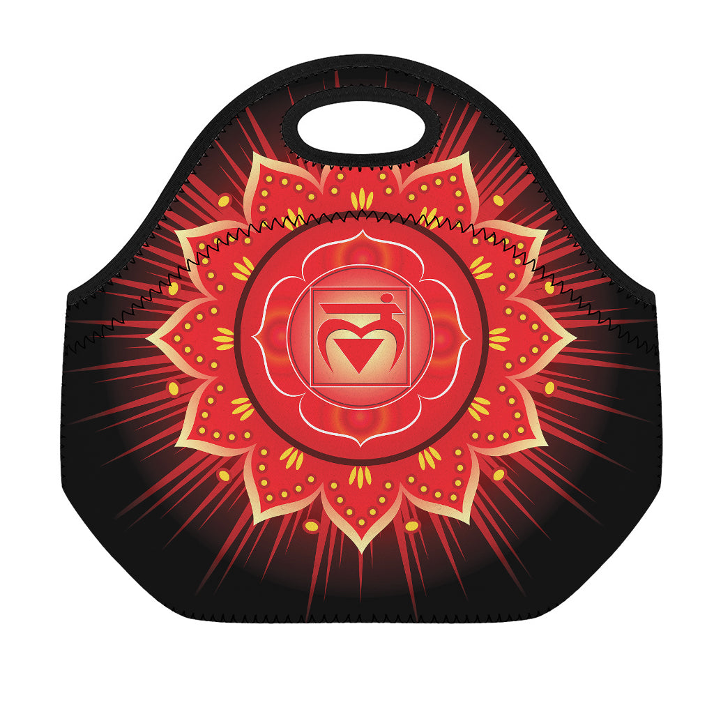 Muladhara Chakra Mandala Print Neoprene Lunch Bag