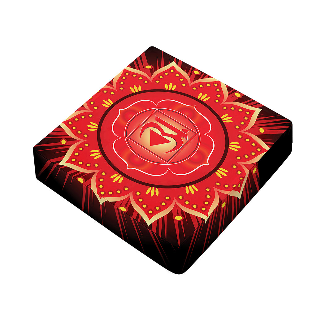 Muladhara Chakra Mandala Print Outdoor Seat Cushion Cover