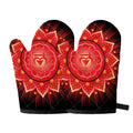 Muladhara Chakra Mandala Print Oven Mitts