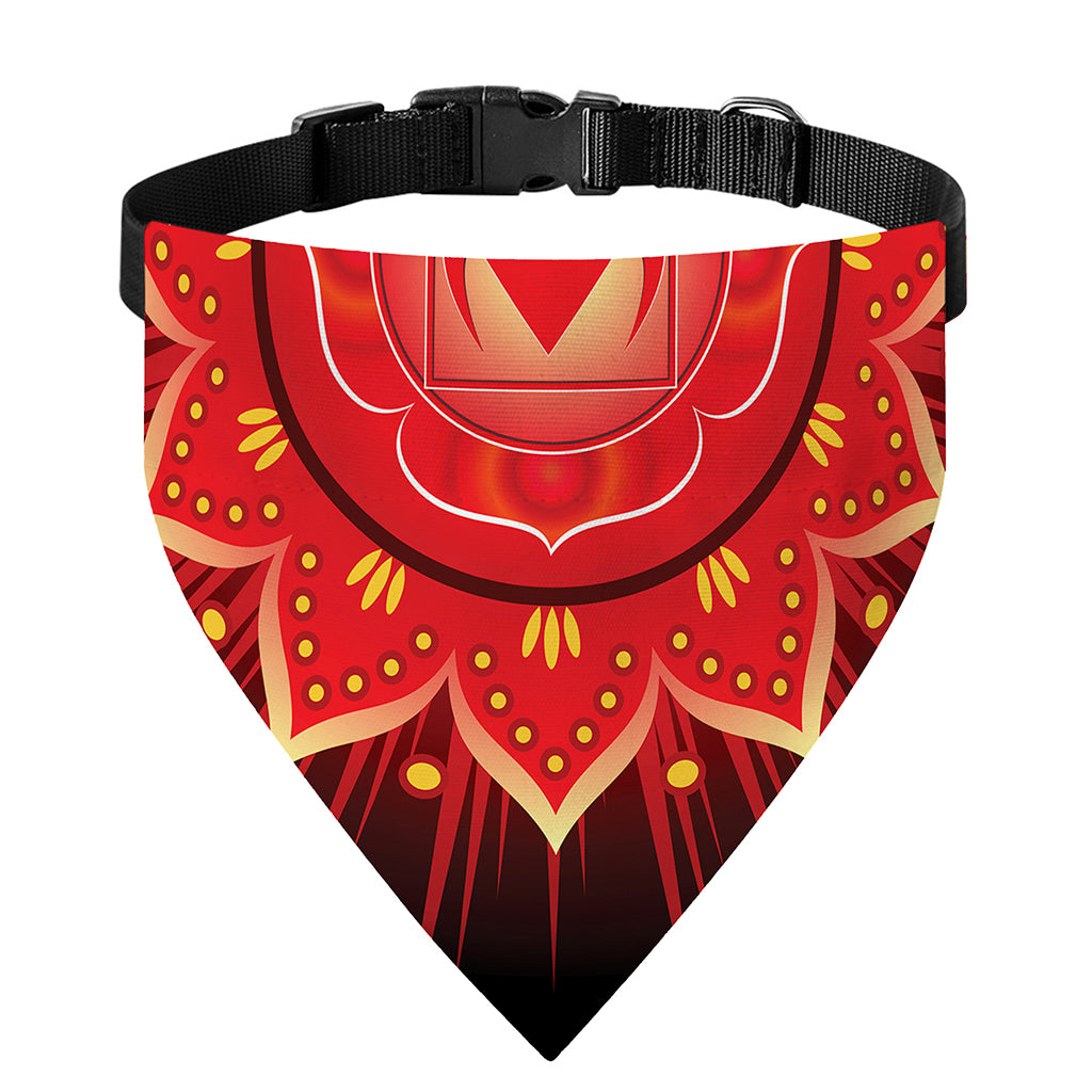 Muladhara Chakra Mandala Print Over The Collar Dog Bandana