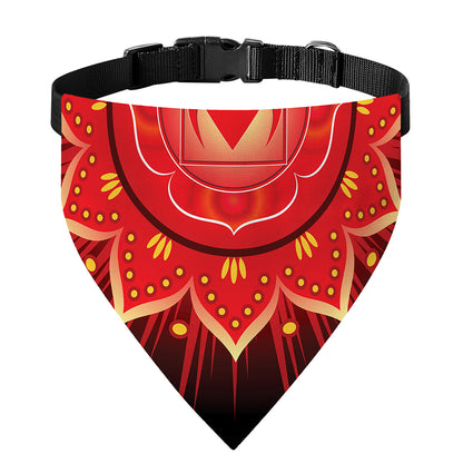Muladhara Chakra Mandala Print Over The Collar Dog Bandana