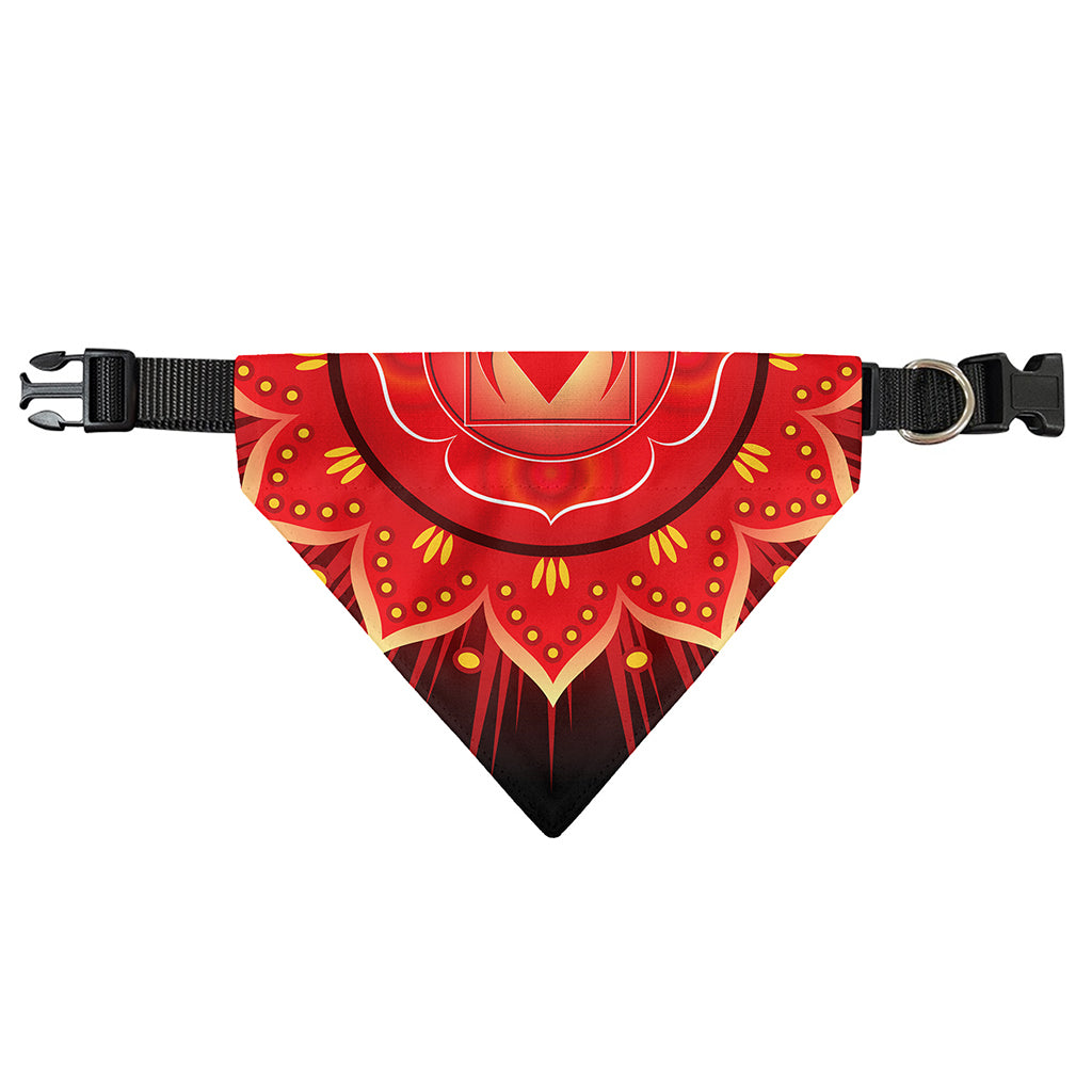 Muladhara Chakra Mandala Print Over The Collar Dog Bandana