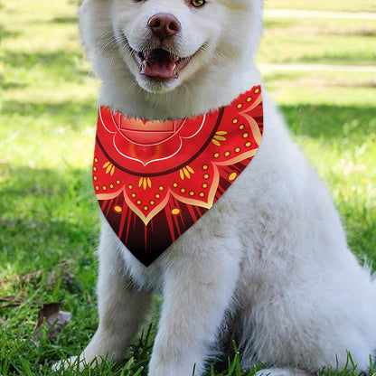 Muladhara Chakra Mandala Print Over The Collar Dog Bandana