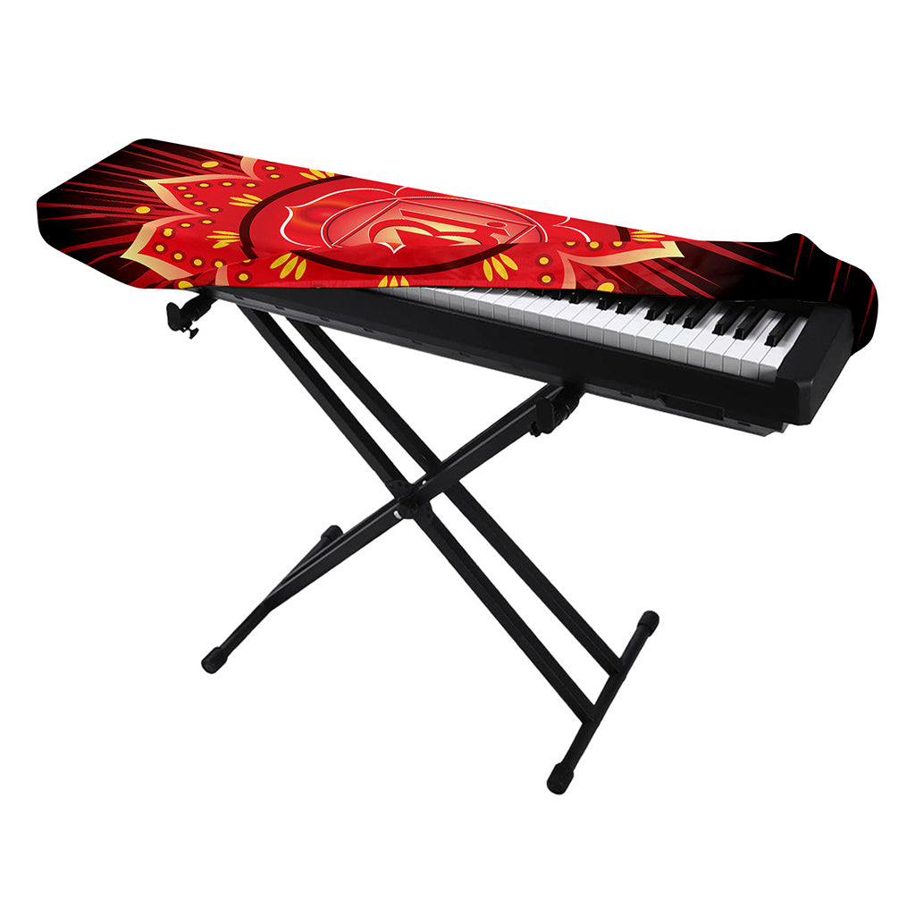 Muladhara Chakra Mandala Print Piano Keyboard Cover