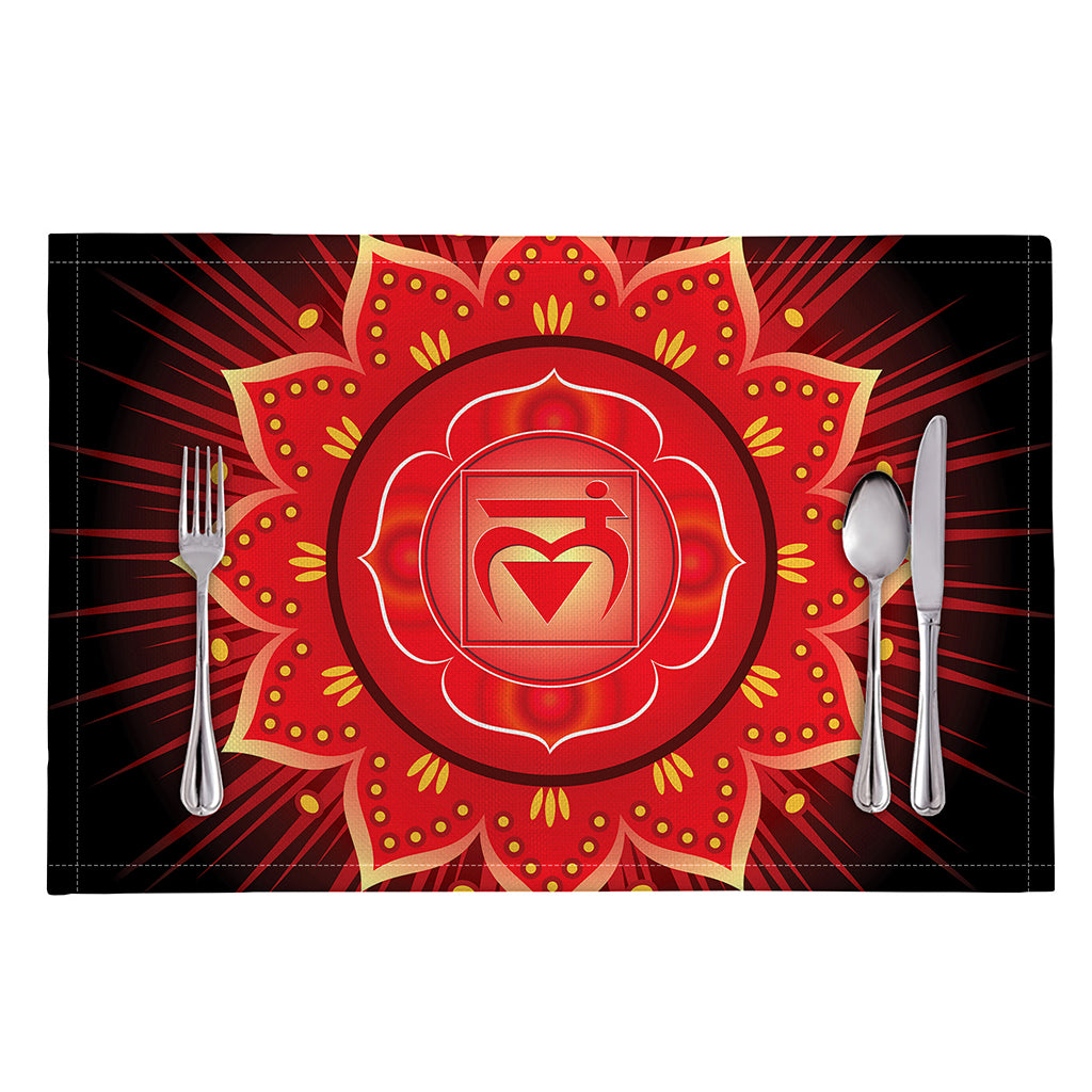 Muladhara Chakra Mandala Print Placemat
