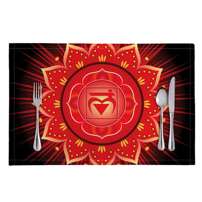 Muladhara Chakra Mandala Print Placemat