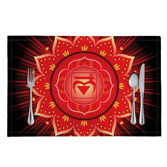 Muladhara Chakra Mandala Print Placemat