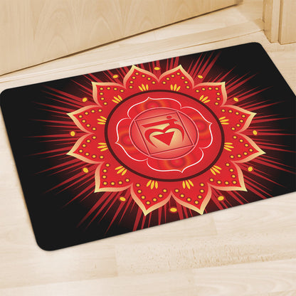 Muladhara Chakra Mandala Print Polyester Doormat