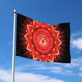 Muladhara Chakra Mandala Print Polyester Flag