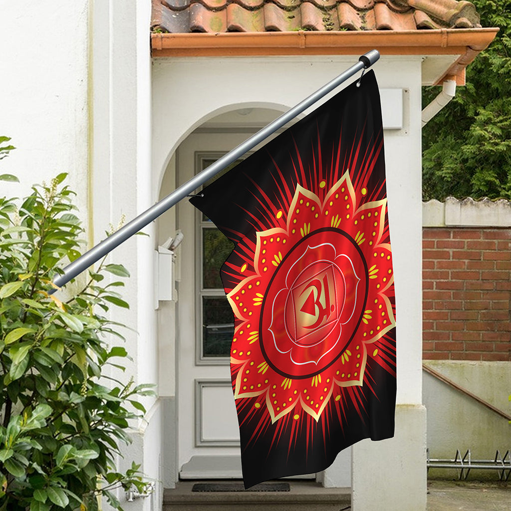 Muladhara Chakra Mandala Print Polyester Flag