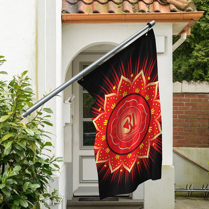Muladhara Chakra Mandala Print Polyester Flag