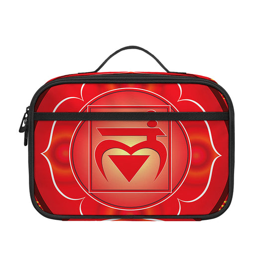 Muladhara Chakra Mandala Print Portable Lunch Bag