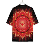Muladhara Chakra Mandala Print Rayon Hawaiian Shirt