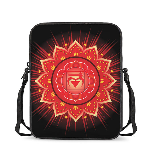 Muladhara Chakra Mandala Print Rectangular Crossbody Bag