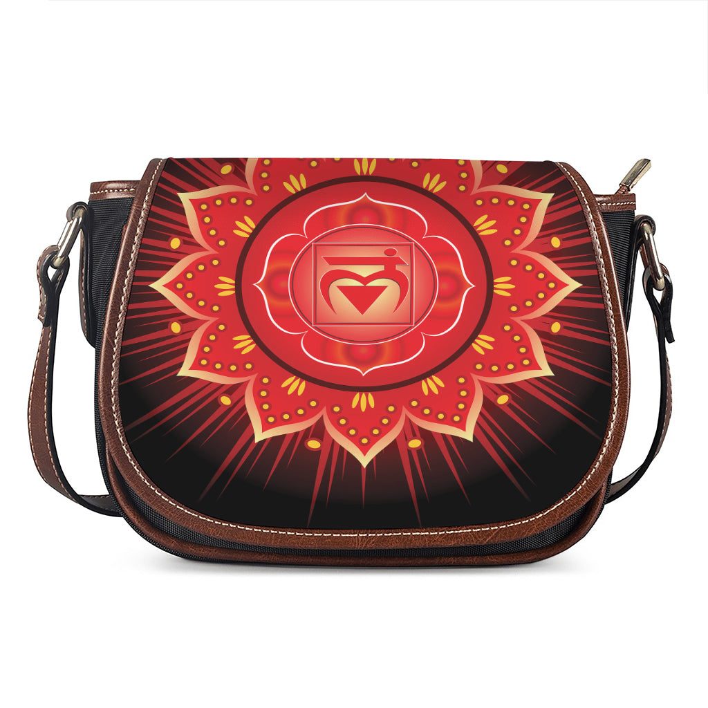 Muladhara Chakra Mandala Print Saddle Bag