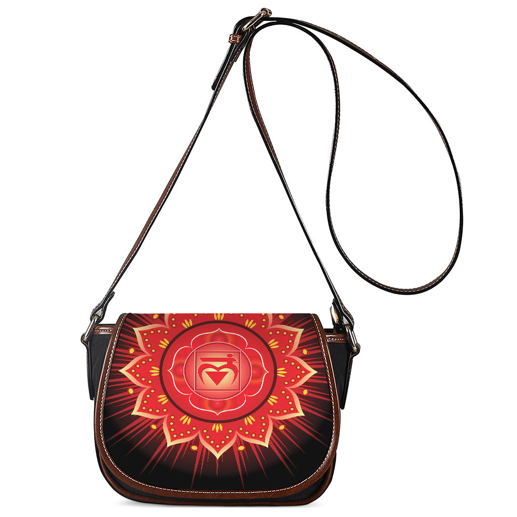 Muladhara Chakra Mandala Print Saddle Bag