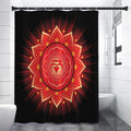 Muladhara Chakra Mandala Print Shower Curtain