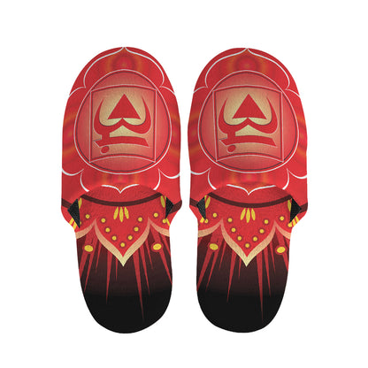 Muladhara Chakra Mandala Print Slippers