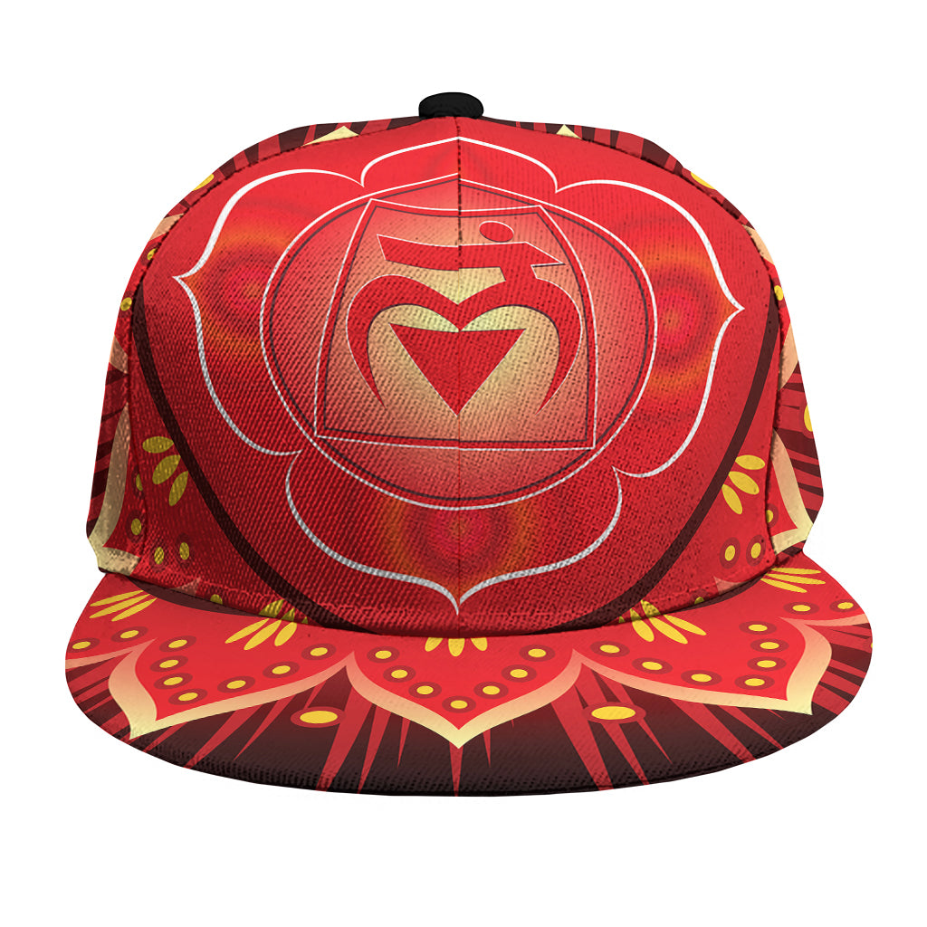 Muladhara Chakra Mandala Print Snapback Cap
