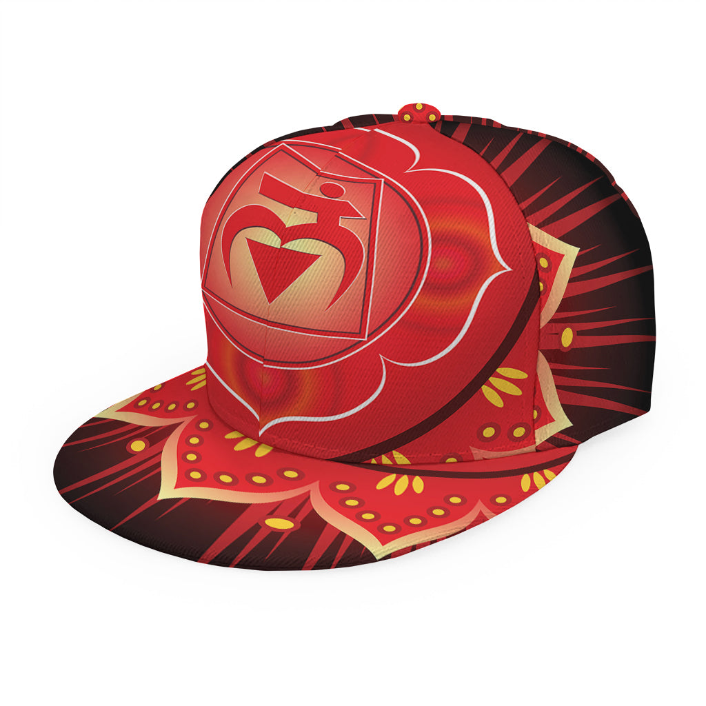 Muladhara Chakra Mandala Print Snapback Cap