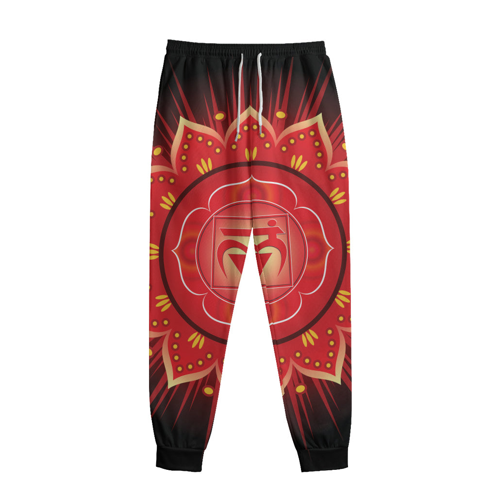 Muladhara Chakra Mandala Print Sweatpants