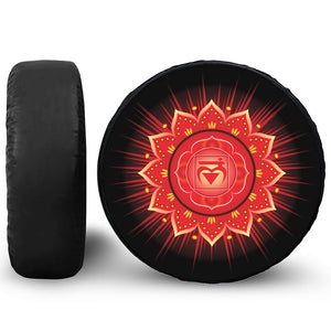 Muladhara Chakra Mandala Print Tire Cover