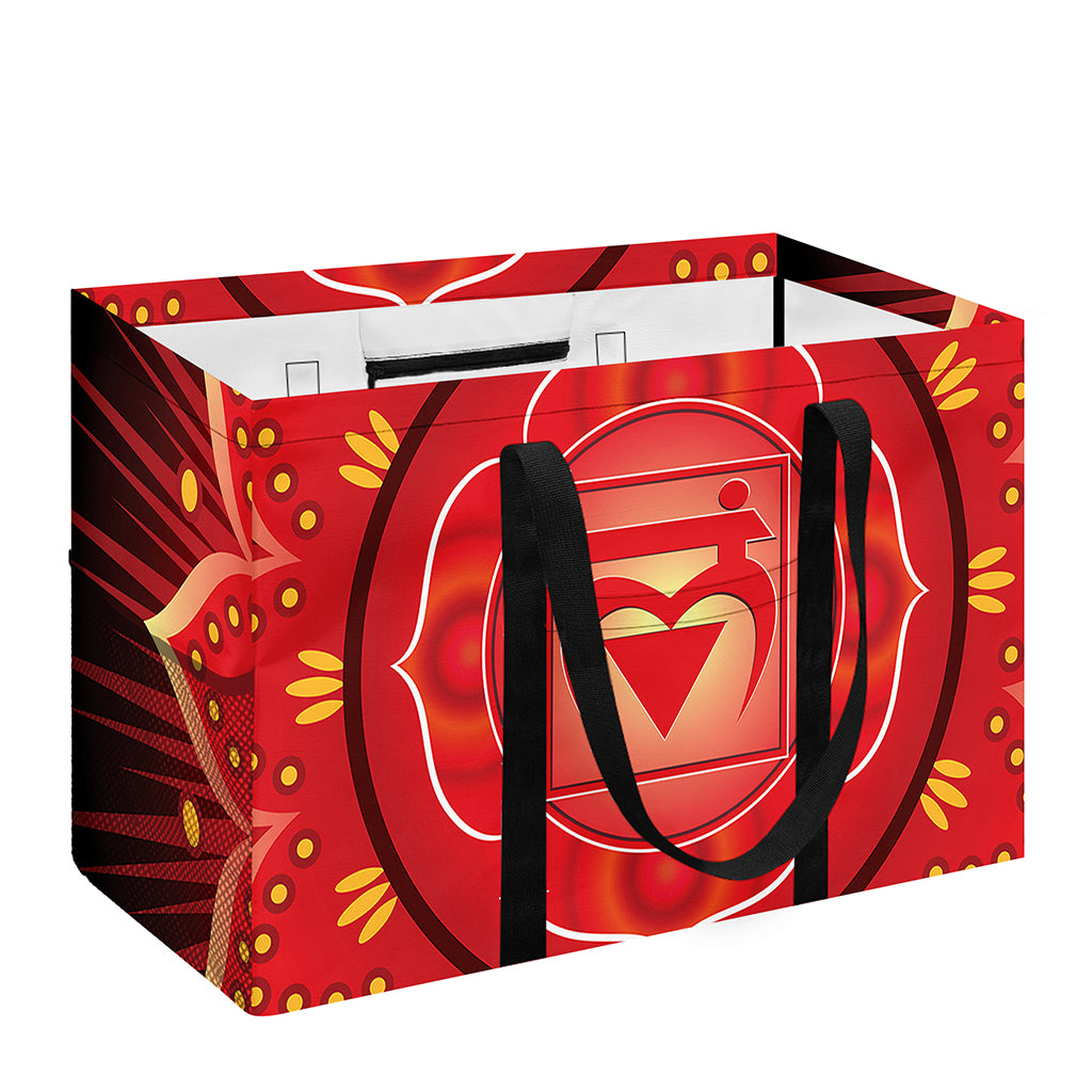 Muladhara Chakra Mandala Print Utility Tote Bag