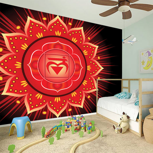 Muladhara Chakra Mandala Print Wall Sticker