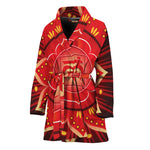 Muladhara Chakra Mandala Print Women's Bathrobe