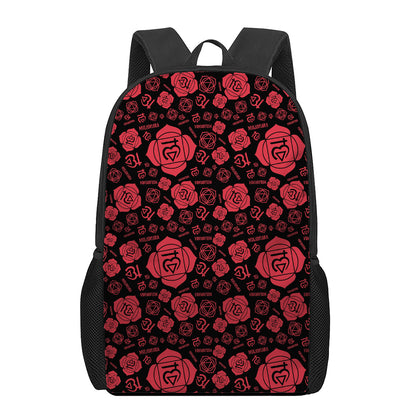 Muladhara Chakra Pattern Print 17 Inch Backpack