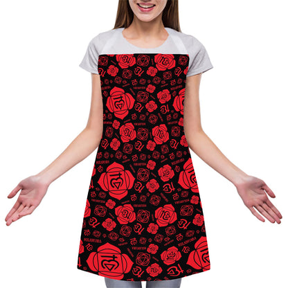 Muladhara Chakra Pattern Print Adjustable Apron