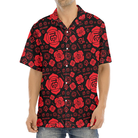 Muladhara Chakra Pattern Print Aloha Shirt