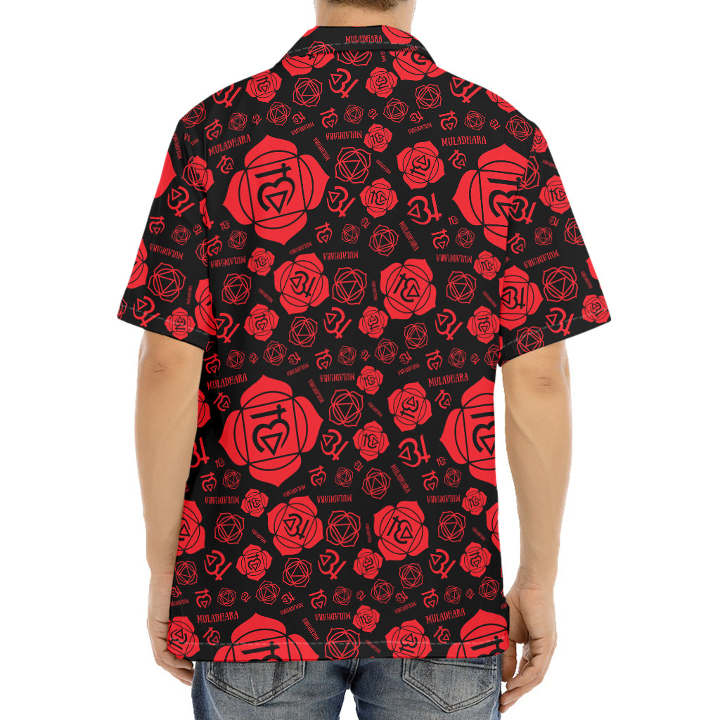 Muladhara Chakra Pattern Print Aloha Shirt