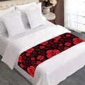 Muladhara Chakra Pattern Print Bed Runner