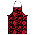 Muladhara Chakra Pattern Print Bib Apron With Pocket