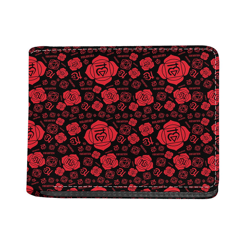 Muladhara Chakra Pattern Print Bifold Wallet