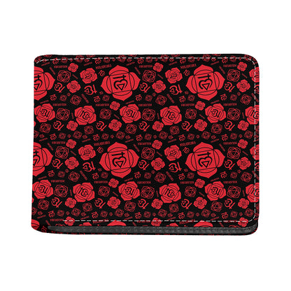 Muladhara Chakra Pattern Print Bifold Wallet