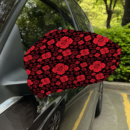 Muladhara Chakra Pattern Print Car Side Mirror Covers