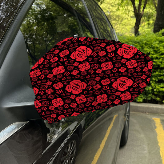 Muladhara Chakra Pattern Print Car Side Mirror Covers
